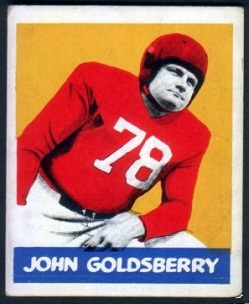 John Goldsberry 1948 Leaf football card