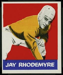 Jay Rhodemyre 1948 Leaf football card