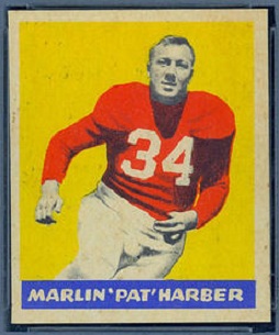 Pat Harder 1949 Leaf football card