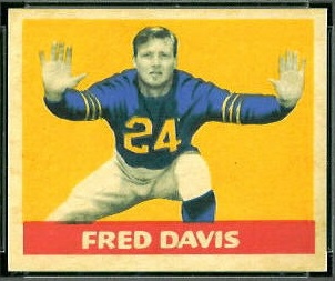 Fred Davis 1949 Leaf football card