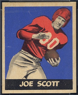 Joe Scott 1949 Leaf football card Joe Scott 1949 Leaf football card