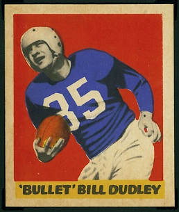 Bill Dudley 1949 Leaf football card Bill Dudley 1949 Leaf football card