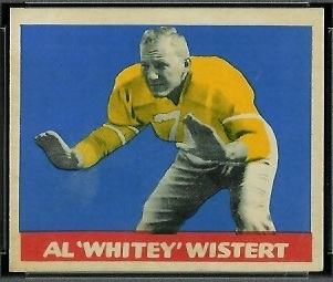 Al Wistert 1949 Leaf football card