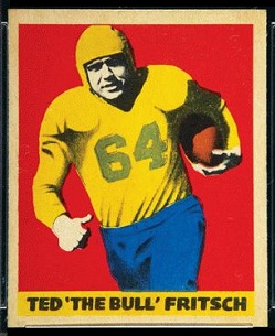 Ted Fritsch Sr. 1949 Leaf football card