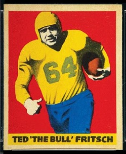 Ted Fritsch Sr. 1949 Leaf football card Ted Fritsch Sr. 1949 Leaf football card