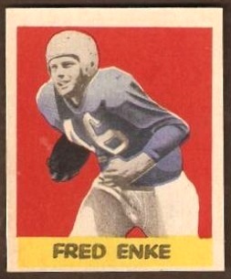 Fred Enke 1949 Leaf football card