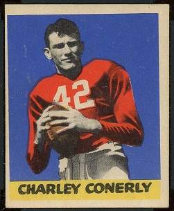 Charley Conerly 1949 Leaf football card