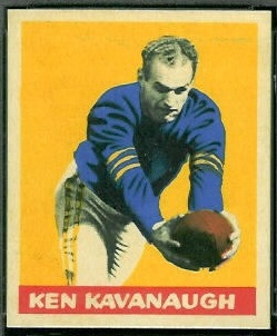 Ken Kavanaugh 1949 Leaf football card