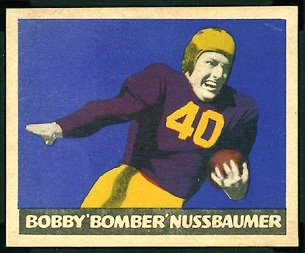 Robert Nussbaumer 1949 Leaf football card