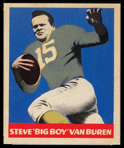 Steve Van Buren 1949 Leaf football card