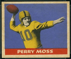 Perry Moss 1949 Leaf football card Perry Moss 1949 Leaf football card