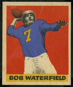 Bob Waterfield 1949 Leaf football card
