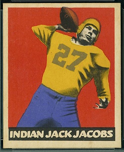 Jack Jacobs 1949 Leaf football card