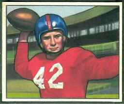 Charley Conerly 1950 Bowman football card Charley Conerly 1950 Bowman football card