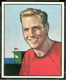 Ed Carr 1950 Bowman football card