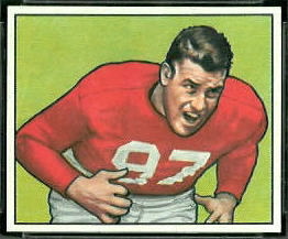Leo Nomellini 1950 Bowman football card Leo Nomellini 1950 Bowman football card