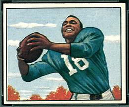 Wally Triplett 1950 Bowman football card
