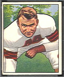 Lou Rymkus 1950 Bowman football card
