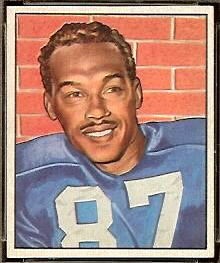 Bob Mann 1950 Bowman football card