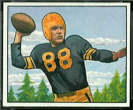 Jim Finks 1950 Bowman football card Jim Finks 1950 Bowman football card
