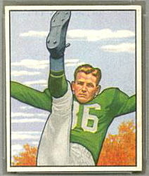 Joe Muha 1950 Bowman football card