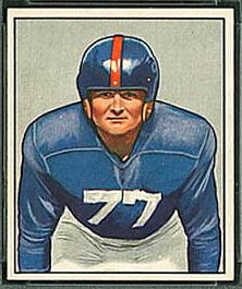 Jim White 1950 Bowman football card