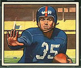 Gene Roberts 1950 Bowman football card