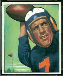 Bob Waterfield 1950 Bowman football card