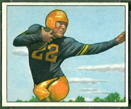 Jerry Nuzum 1950 Bowman football card