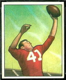 Billy Dewell 1950 Bowman football card