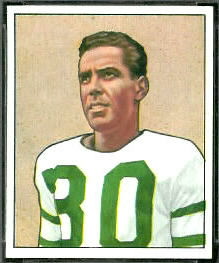 Bosh Pritchard 1950 Bowman football card