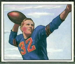 John Lujack 1950 Bowman football card