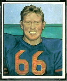 Bulldog Turner 1950 Bowman football card Bulldog Turner 1950 Bowman football card
