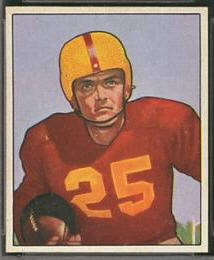 George Thomas 1950 Bowman football card