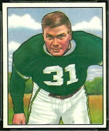 Dick Barwegen 1950 Bowman football card