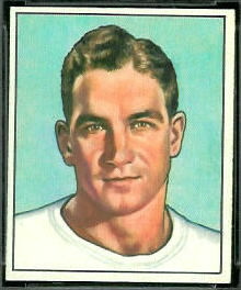 Adrian Burk 1950 Bowman football card