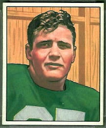 Barry French 1950 Bowman football card