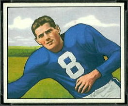 Sam Tamburo 1950 Bowman football card