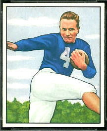 Mike Swistowicz 1950 Bowman football card