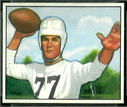 Bob Gage 1950 Bowman football card
