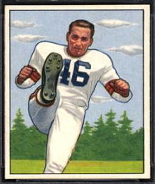 Lou Groza 1950 Bowman football card