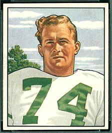 Walter Barnes 1950 Bowman football card