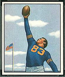 Bill Wightkin 1950 Bowman football card Bill Wightkin 1950 Bowman football card