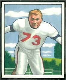 Bill Austin 1950 Bowman football card