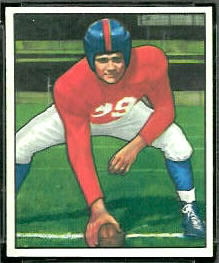 Tex Coulter 1950 Bowman football card