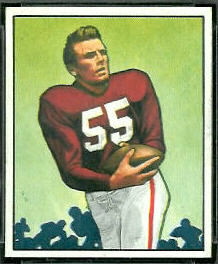 Paul Salata 1950 Bowman football card