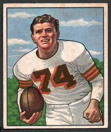Tony Adamle 1950 Bowman football card Tony Adamle 1950 Bowman football card