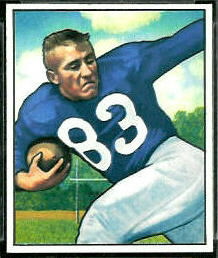 Lowell Tew 1950 Bowman football card