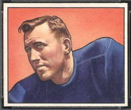 Barney Poole 1950 Bowman football card