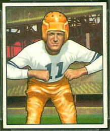 Howard Hartley 1950 Bowman football card